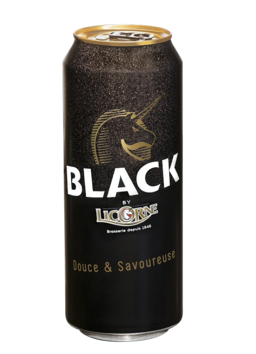 B 50CL BIERE BLACK 6[ LICORNE