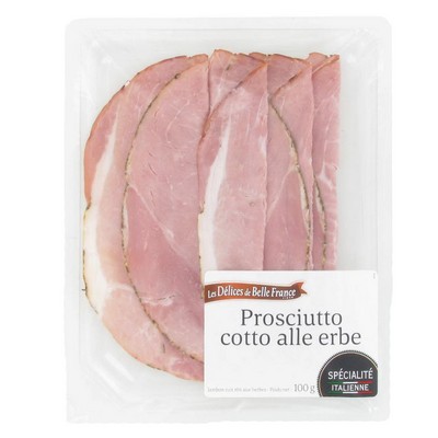 Cooked Ham with Herbs DBF Tray 100g