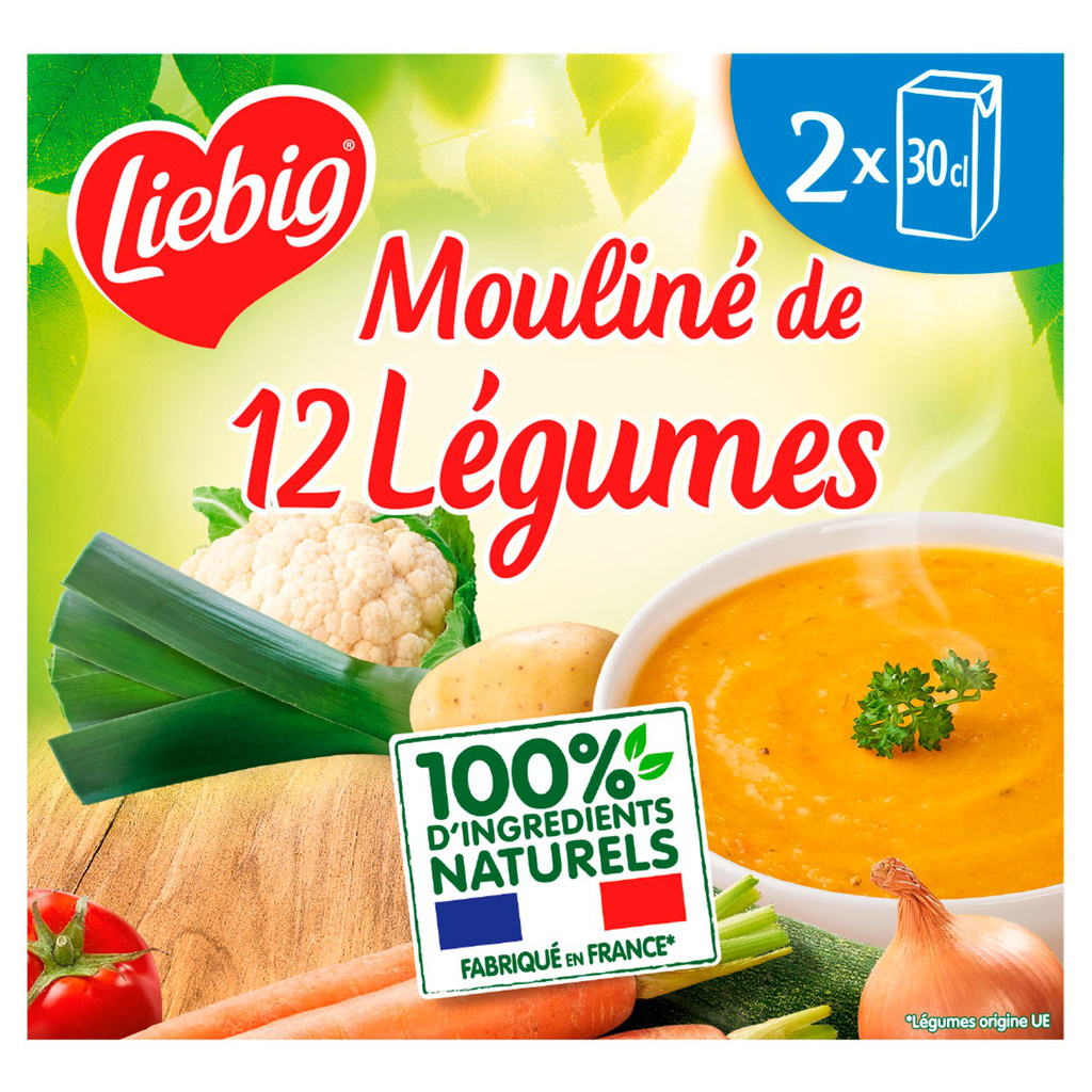 Liebig Puréed 12 Vegetable Soup 2 x 30 cl