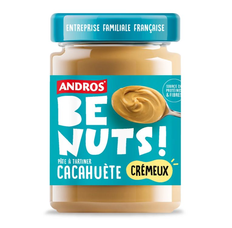 Andros Be Nuts Creamy Peanut Spread 325g