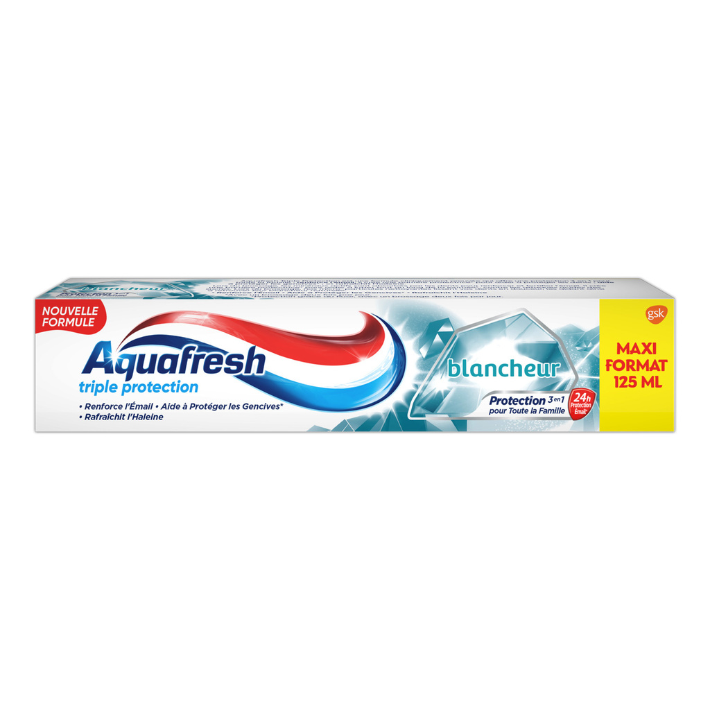 AQUAFRESH TRIPLE PROTECTION WHITENING TOOTHPASTE 125ML