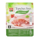 Premium Cooked Ham DD x4 Thin Slices Belle France Tray 120g