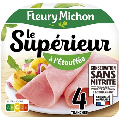 4 slices LE SUPERIEUR Slow-Cooked Ham No Added Nitrites