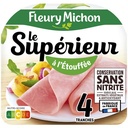 4 tr. Jambon LE SUPERIEUR A l'étouffée Conservation Sans Nitrite