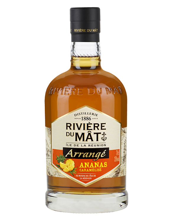 RIVIÈRE DU MÂT Caramelized Pineapple Arrangé Rum 70cl 35°