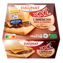 BURGER XXL L'AMERICAIN BOEUF CHEDDAR SAUCE BIG BURGER - VBF-210G DAUNAT