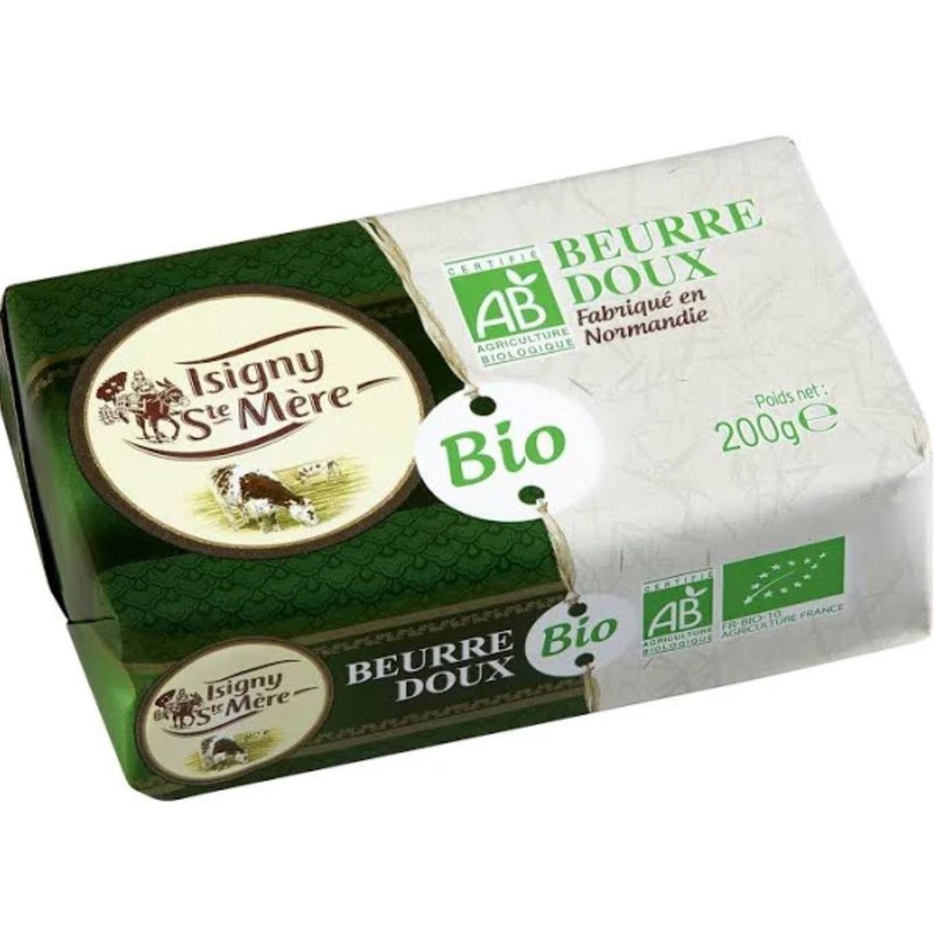 200g Organic Unsalted Butter Isigny Ste Mère