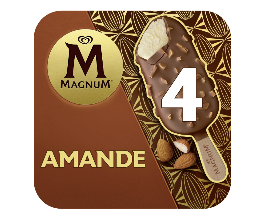 MAGNUM X4 AMANDE 400ML