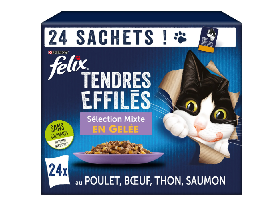 FELIX AGAIL GiJ MV Beef 4(24x85g) N2 QO (EA)