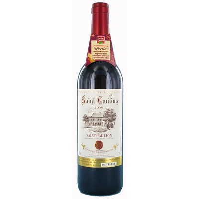 Saint-Émilion Red AOC Belle France Bottle 75cl