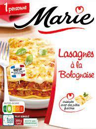 LASAGNES BOLOGNAISE MARIE SAUCE BECHAMEL 300G