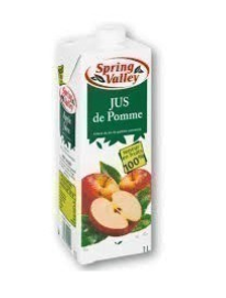 BK 1L JUS POMME 100% SPRING VALLEY
