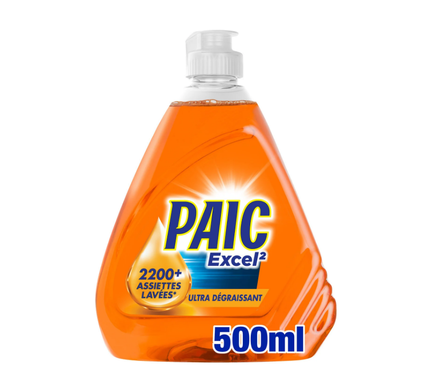 Paic Excel 2 Cold-Active Degreasing Dishwashing Liquid - 500ml