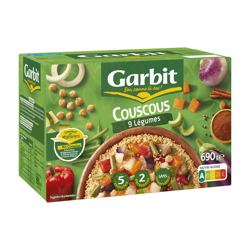 GARBIT - COUSCOUS 9 LEGUMES 690g