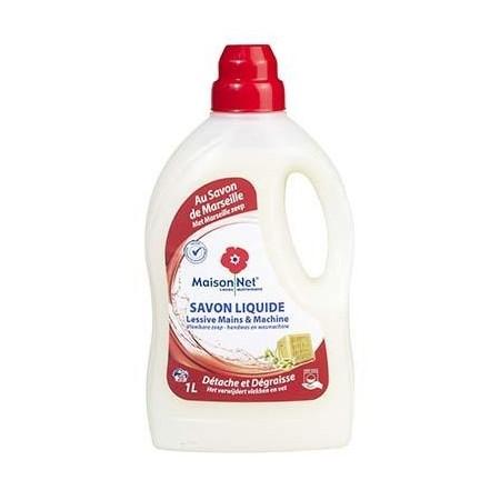 SAVON LIQUIDE MAINS ET MACHINES AU SAVON DE MARSEILLE 1L