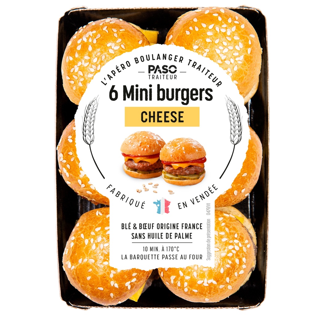 250G MINI CHEESEBURGER X6 PASO