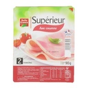 JAMBON CUIT SUP AC X 2 TRANCHES BF BARQUETTE 90 G