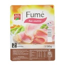 JAMBON CUIT SUP FUME AC X 2 TRANCHES BF BARQ 90 G