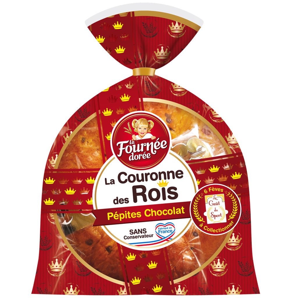 Couronne briochée pépites 350g La Fournée Dorée