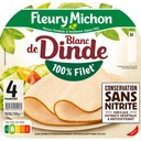 4 tr. Blanc de DINDE Conservation Sans Nitrite