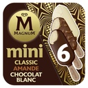 Magnum Mini Classic Ice Cream Bars, Almond & White Chocolate 6x55ml