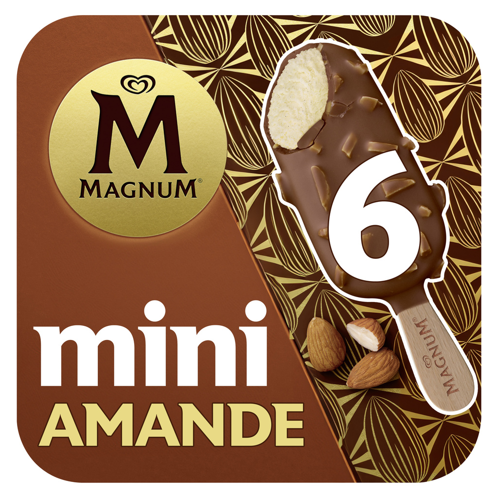 Magnum Mini Almond Stick Ice Cream 6x55ml