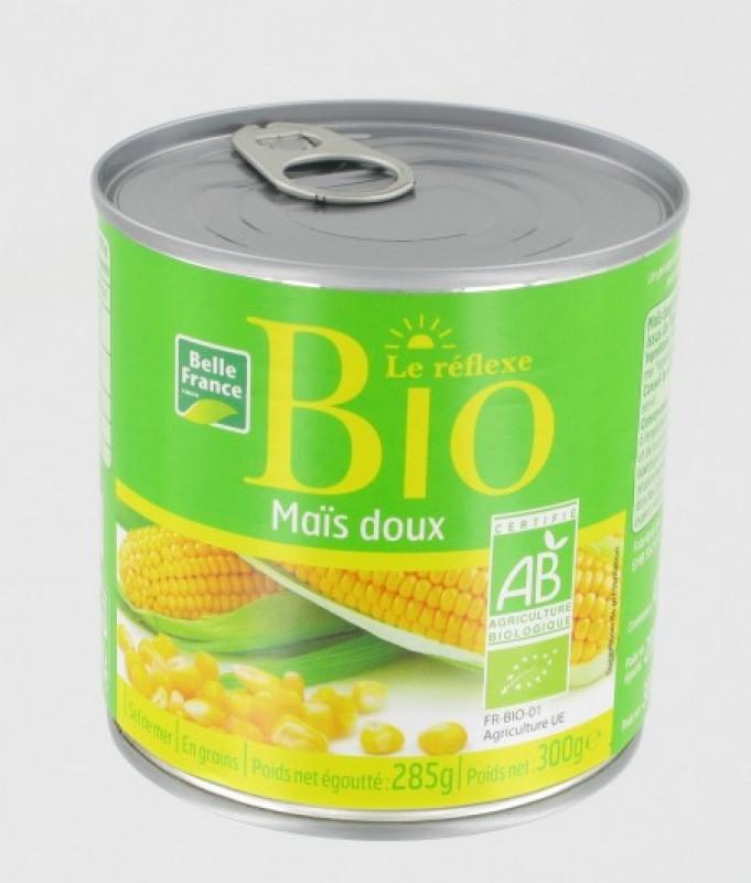 Organic Sweet Corn Belle France Can 300g
