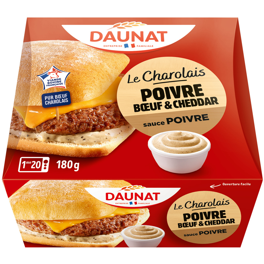 180G BURGER LE CHAROLAIS DAUNAT