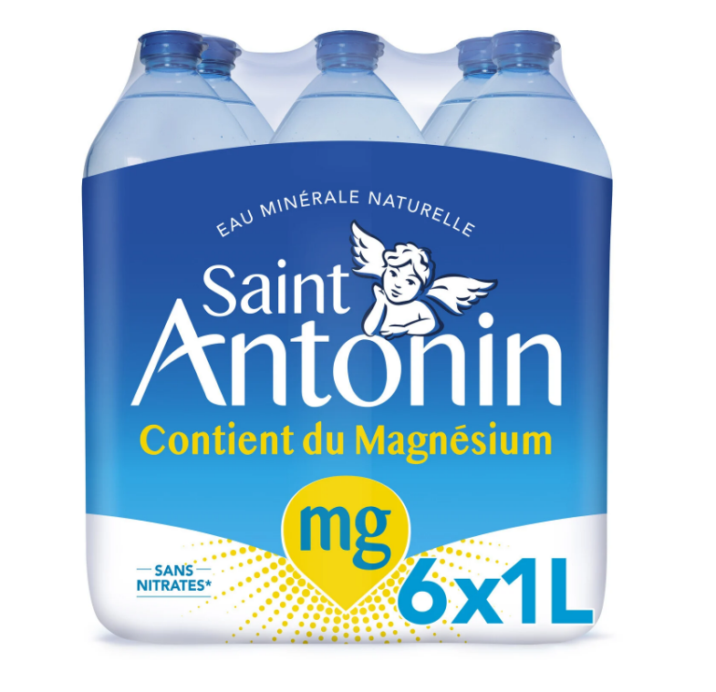 SAINT ANTONIN Natural Mineral Water 6x1L