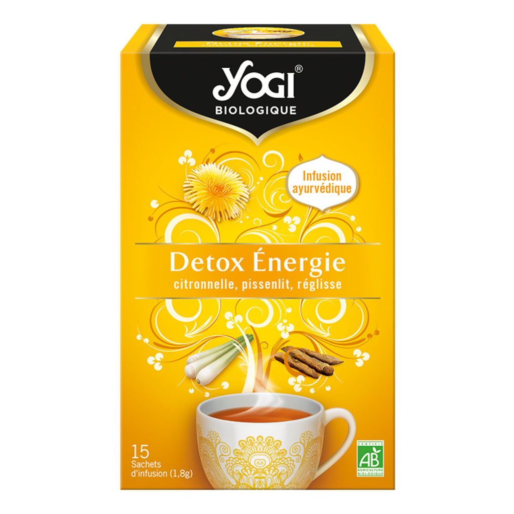YOGI DETOX ENERGY Organic Herbal Tea 15 Bags 27g