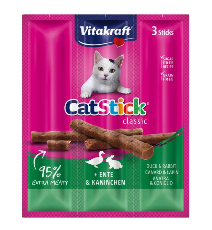 Vitakraft Mini Cat Stick Duck & Rabbit 18 g