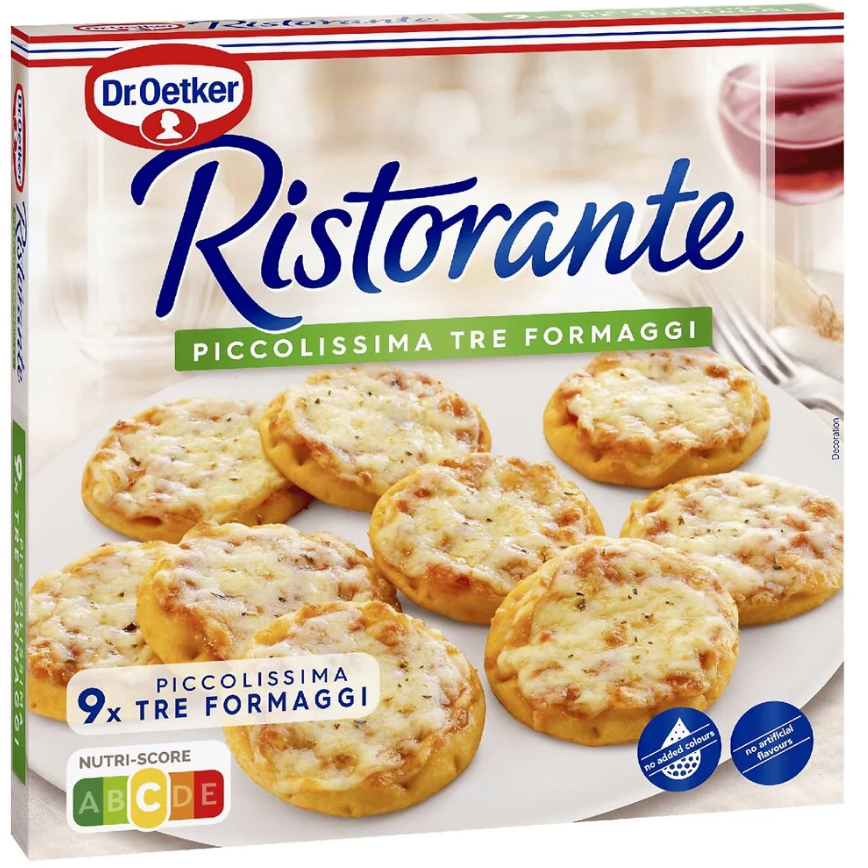 Pizza Dr. Oetker Ristorante Piccolissima 9 Minis Pizza - 3 fromages 216g