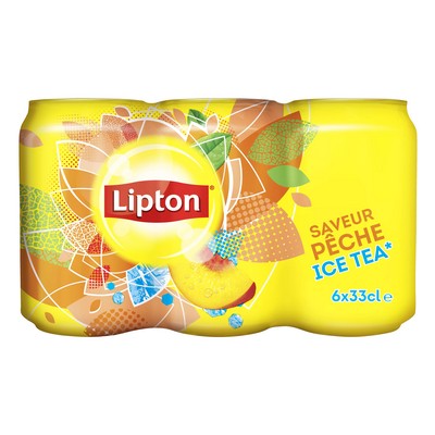 Lipton Peach Iced Tea 6x33cl Cans