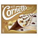 Cornetto Italian Style Ice Cream Stracciatella & Caramel Sauce 4x140ml