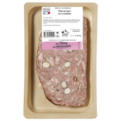 Rabbit Pâté with Hazelnuts (1 slice) 180g