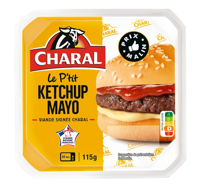 115G CHARAL Ketchup Mayo Burger