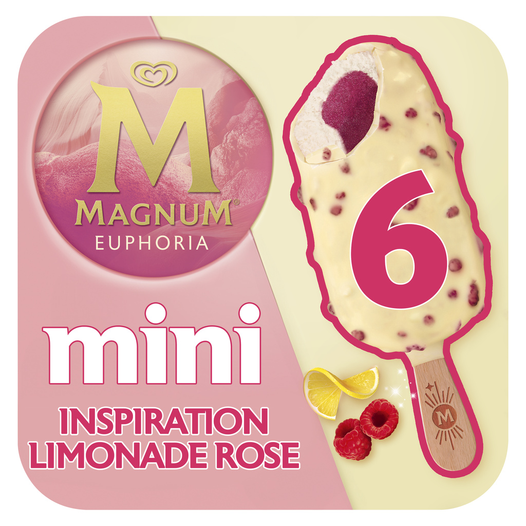 Magnum Glace Bâtonnet Mini Citron Euphoria 6x55ml