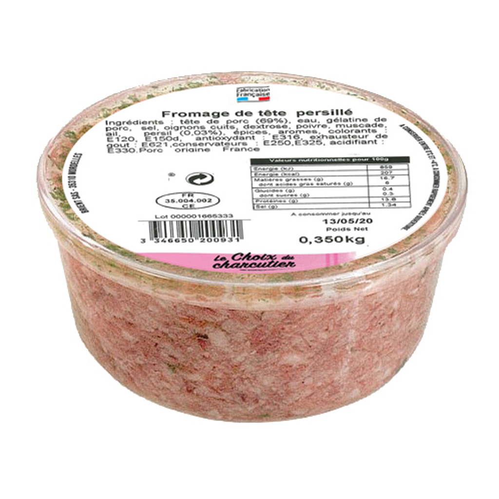 FROMAGE DE TETE BOL 350 G LS  VPF