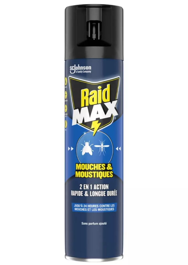 Raid MAX® Aerosol Flies and Mosquitoes - Unscented - 400ml