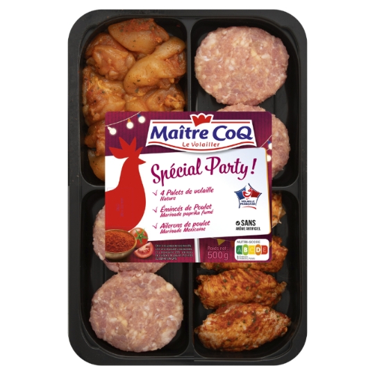 500G PLATEAU PARTY MAITRE COQ