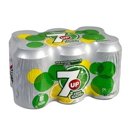 7UP ZERO SLK CAN 330MLX6 (100X4)