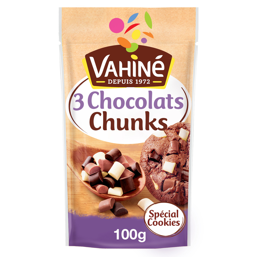 Vahiné 3 Chocolats Chunks 100 g
