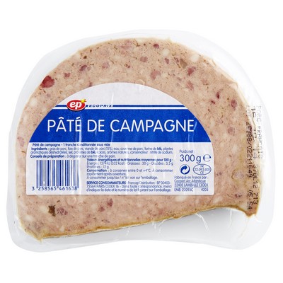 Country Pâté Half-Moon Wrapped 300g