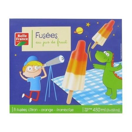 Belle France Fruit Juice Rockets Pack of 8 x 60ml
