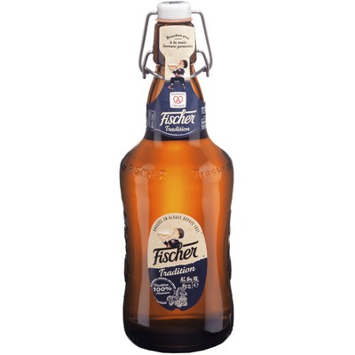 Fischer Tradition Bière blonde d'Alsace 66cl 6°