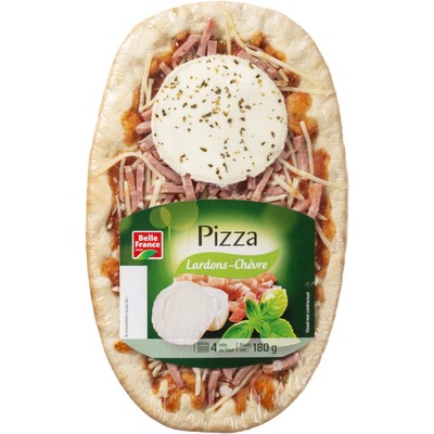 PIZZA OVALE LARDONS CHEVRE BF FILM 180 G 