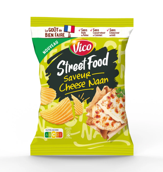 Street Food Cheese Naan Chips 120g