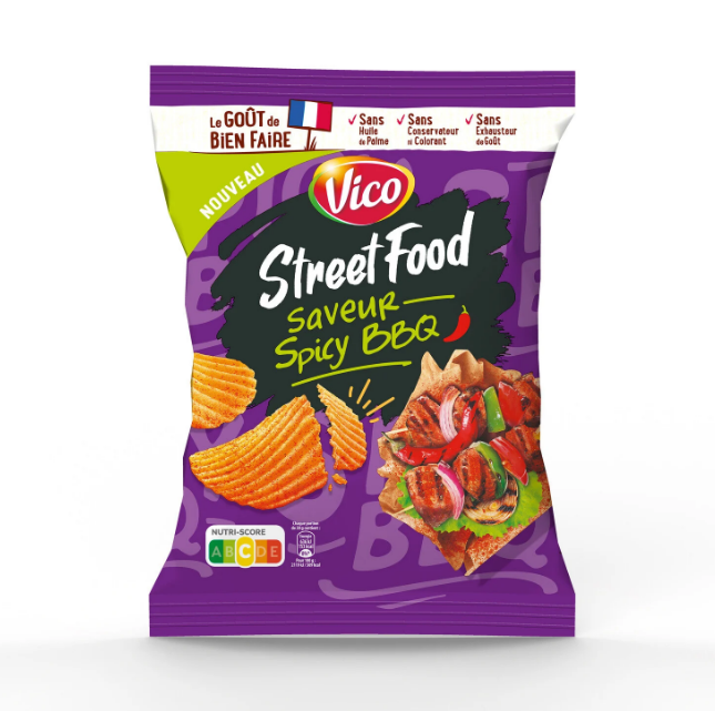 Street Food Spicy Barbecue Chips 120g