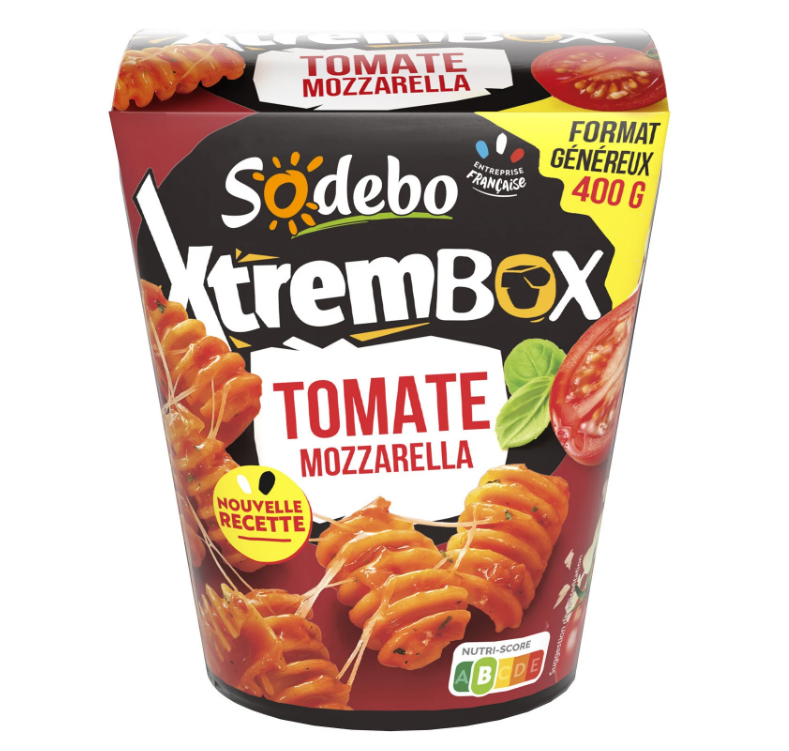 Sodebo Xtrembox 400g Radiatori Tomato Mozzarella