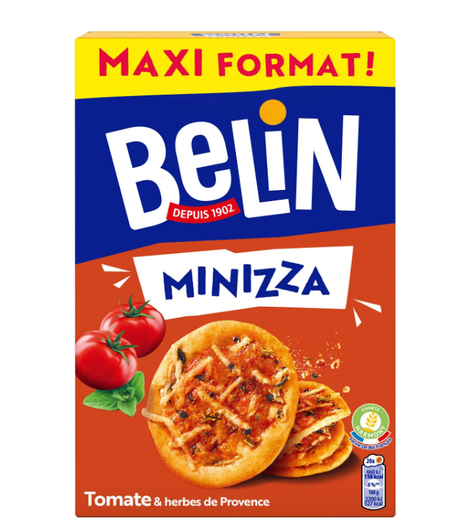 Belin Minizza Tomato Crackers Family Pack 148g